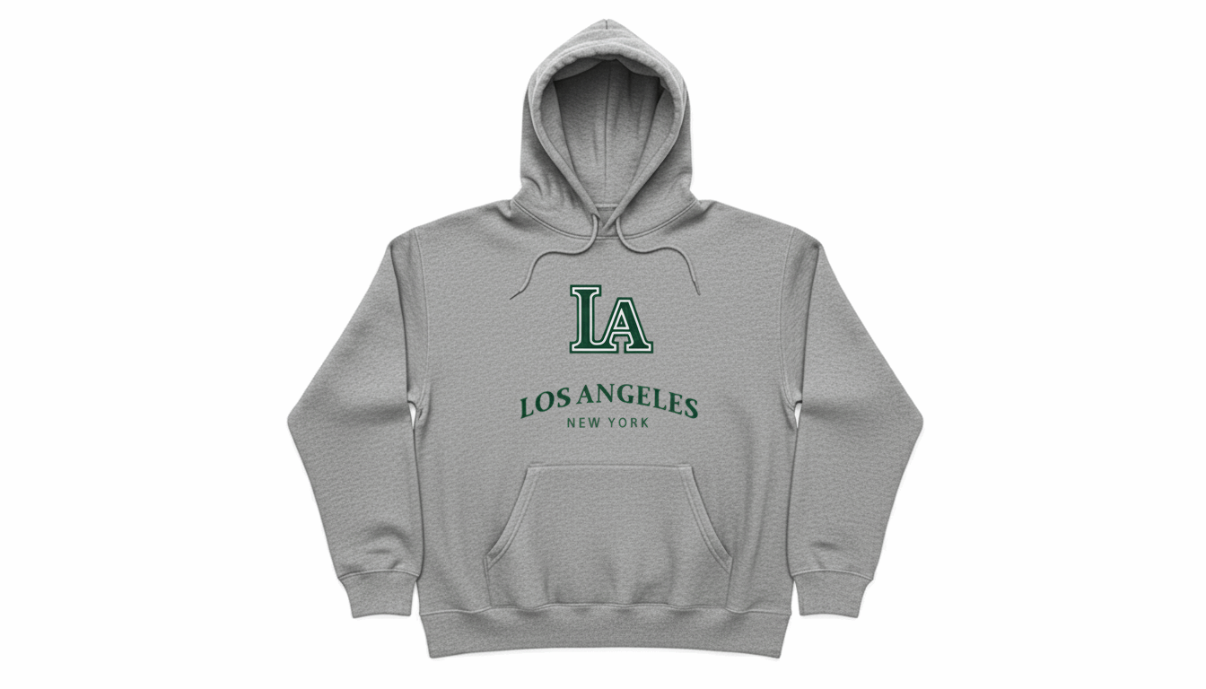 LA NY Embroidered Hoodie