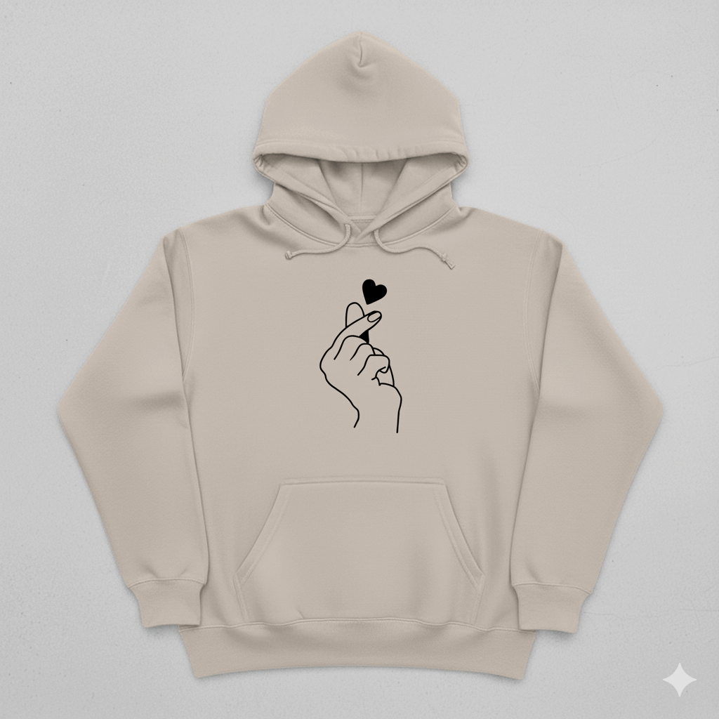Korean Heart Hoodie