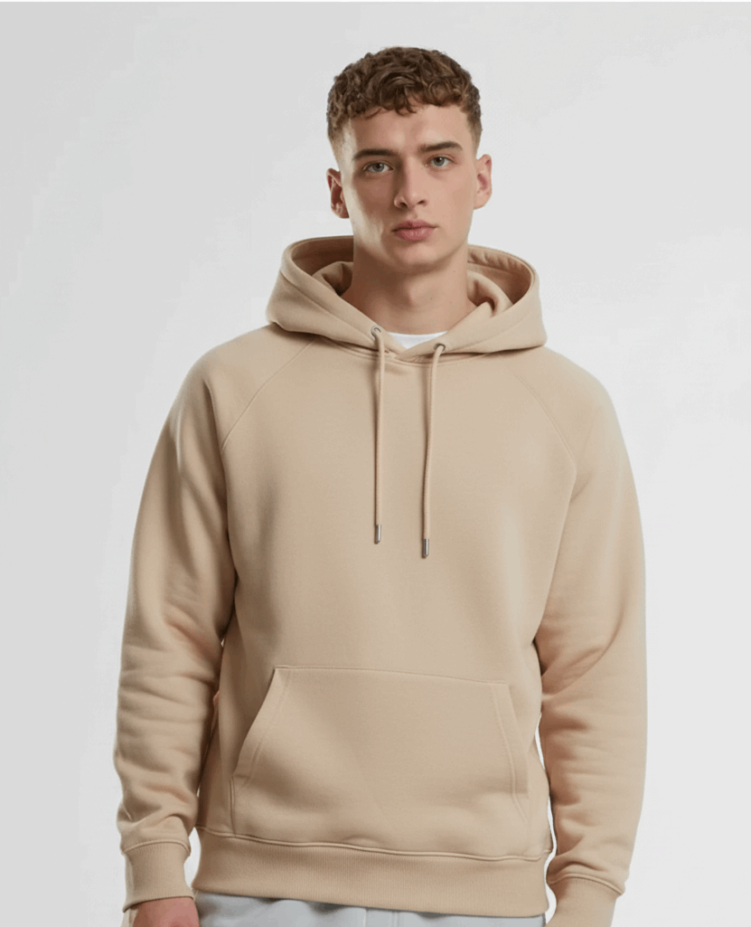 Beige  Hoodie