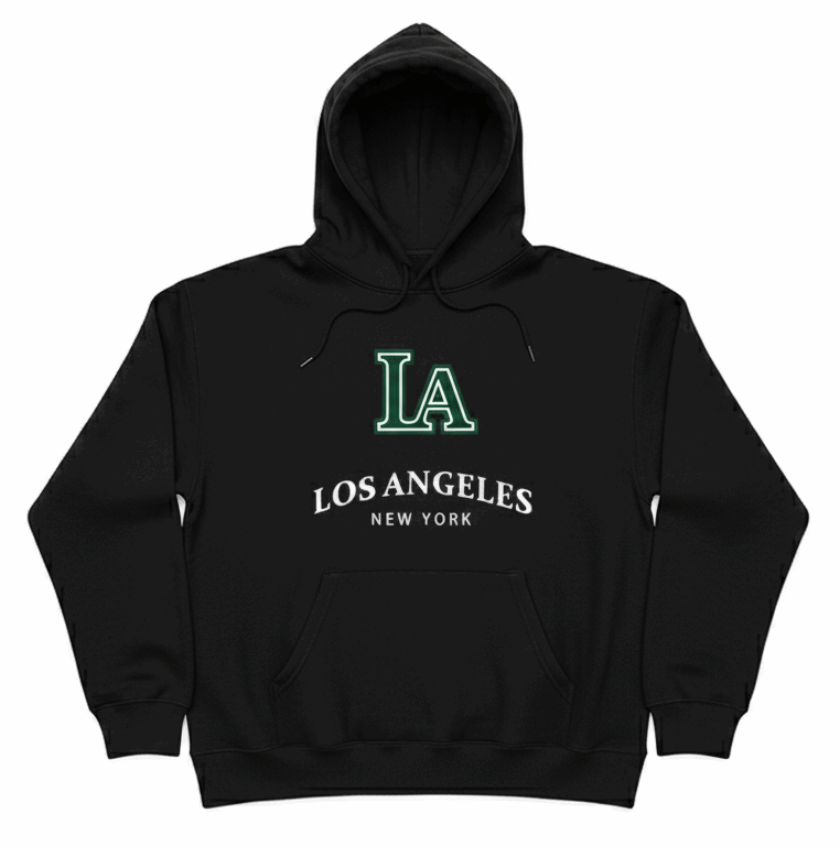 LA NY Embroidered Hoodie