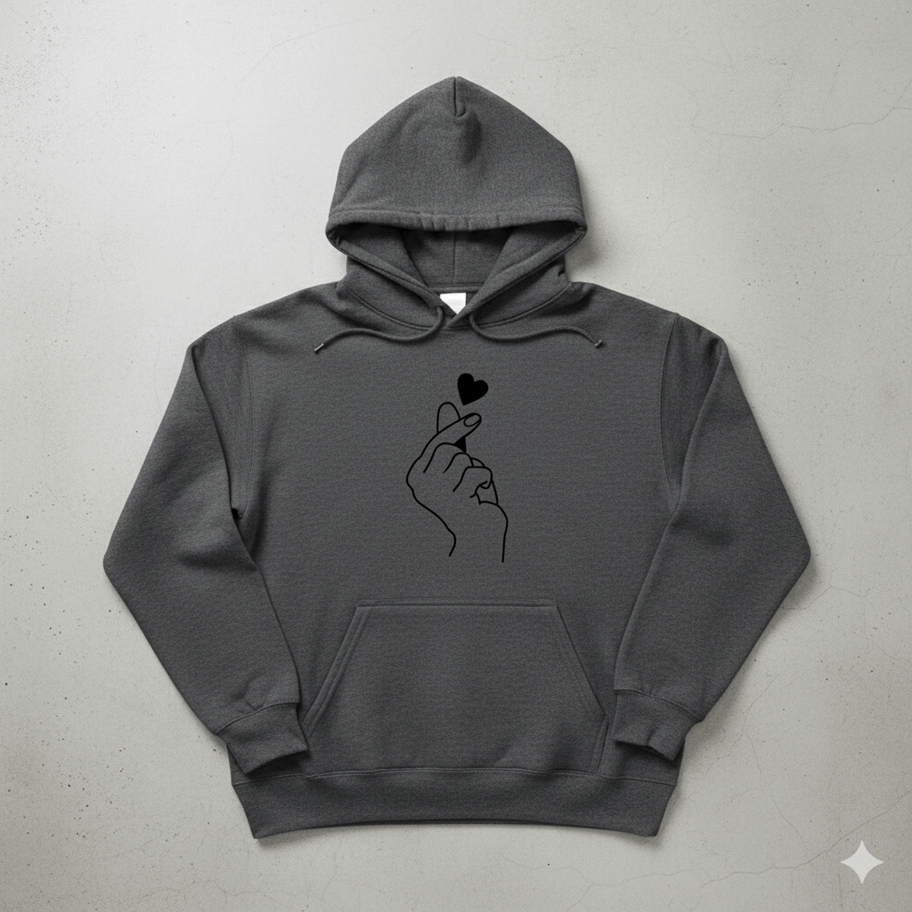 Korean Heart Hoodie