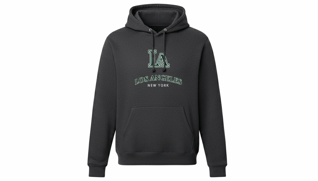 LA NY Embroidered Hoodie