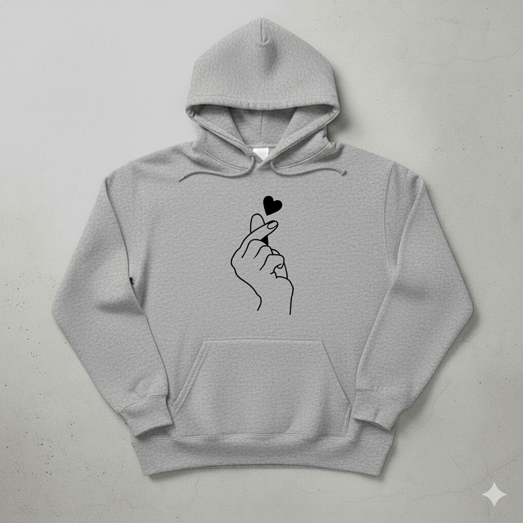 Korean Heart Hoodie