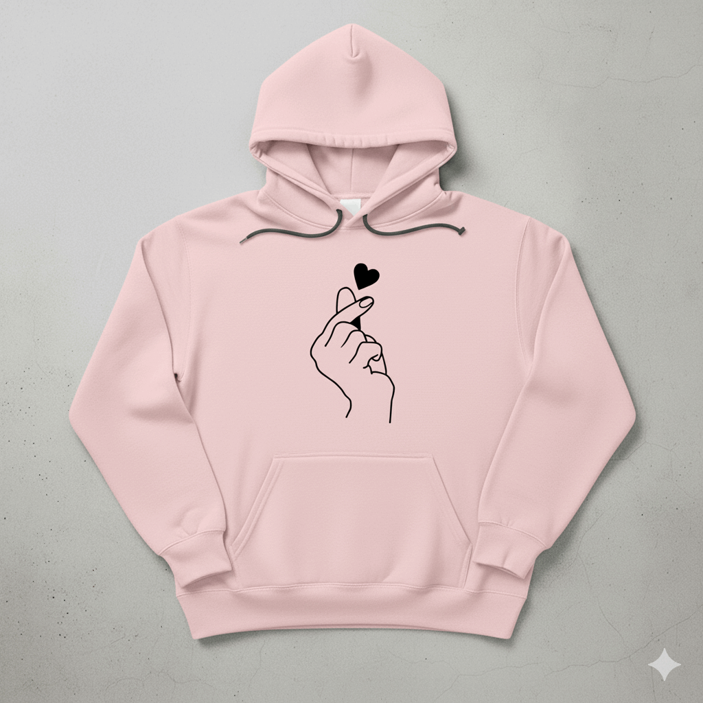 Korean Heart Hoodie