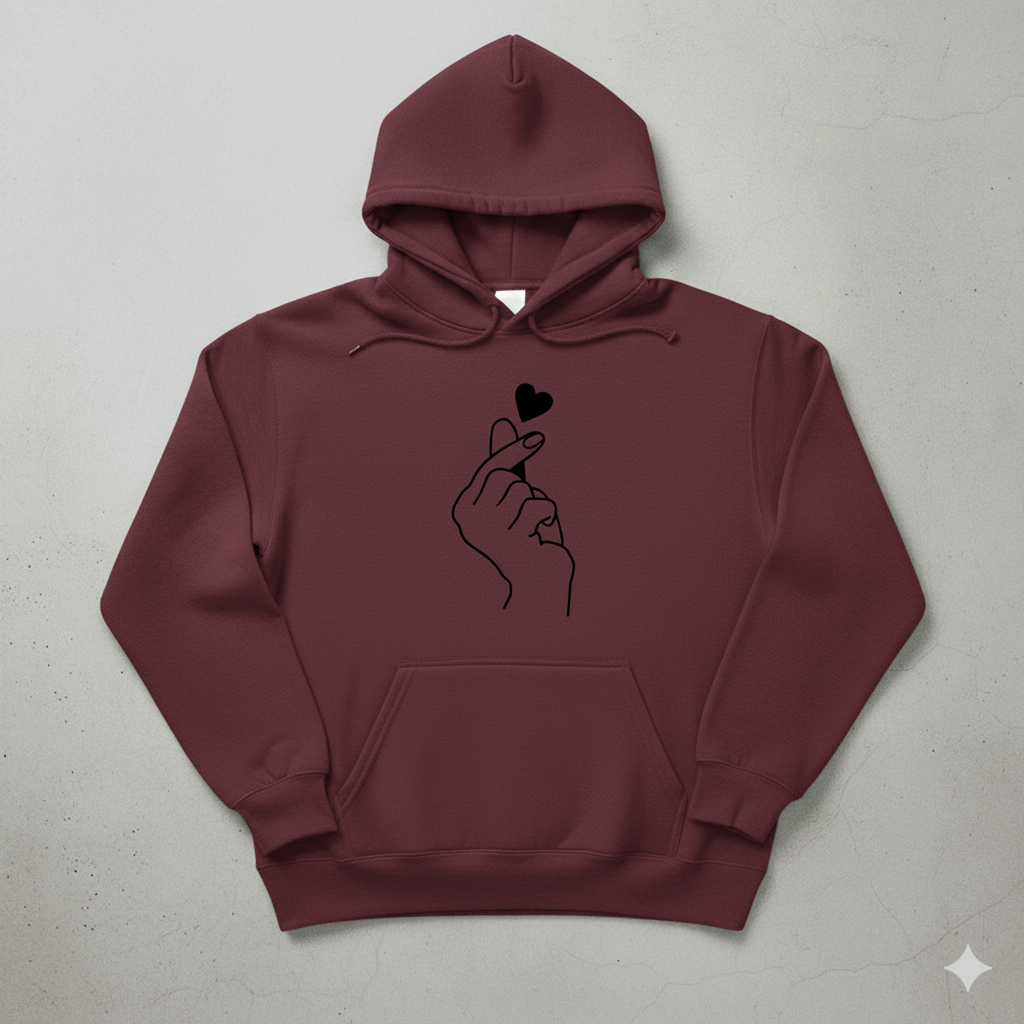 Korean Heart Hoodie