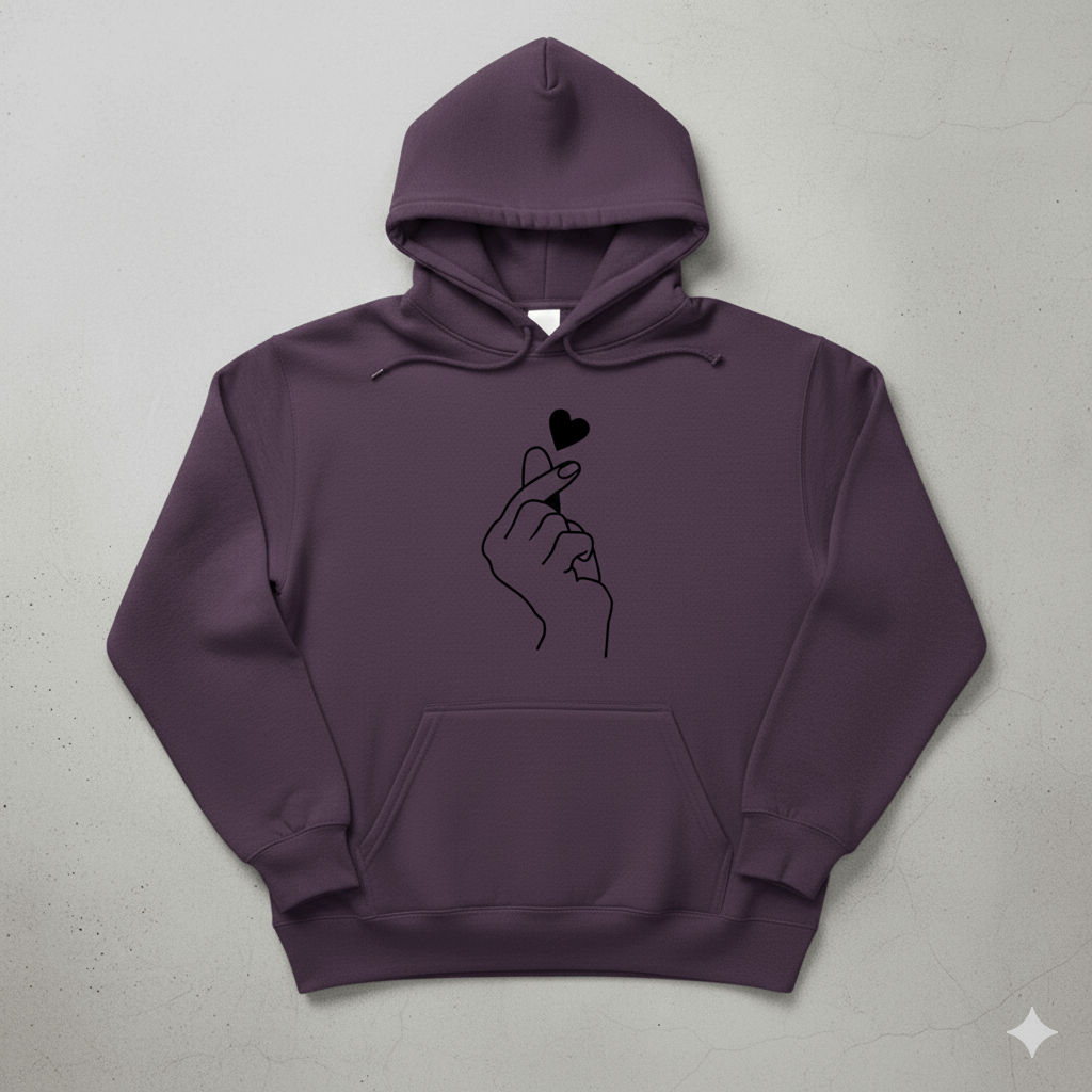 Korean Heart Hoodie