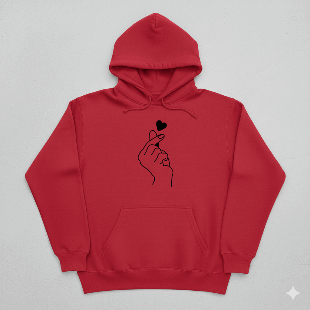 Korean Heart Hoodie