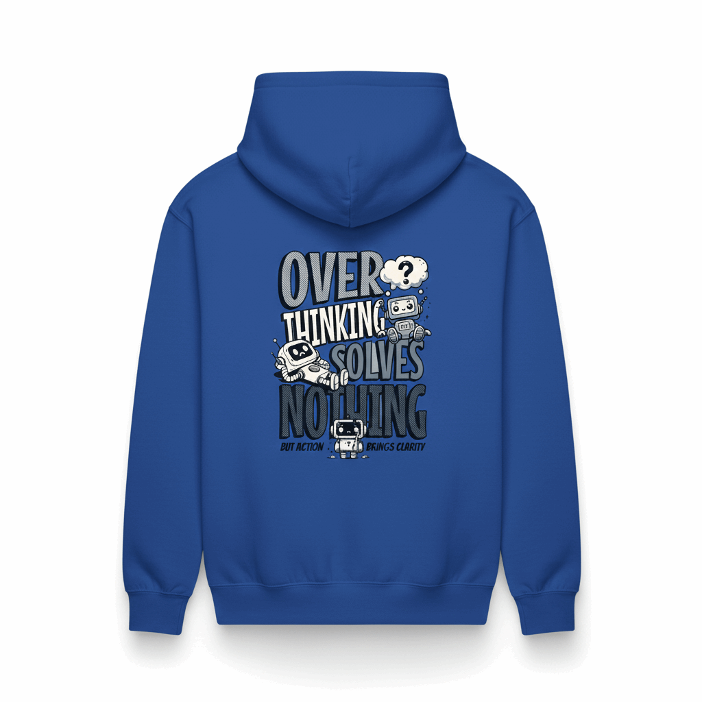 "Overthinking Solves Nothing" Clarity Hoodie