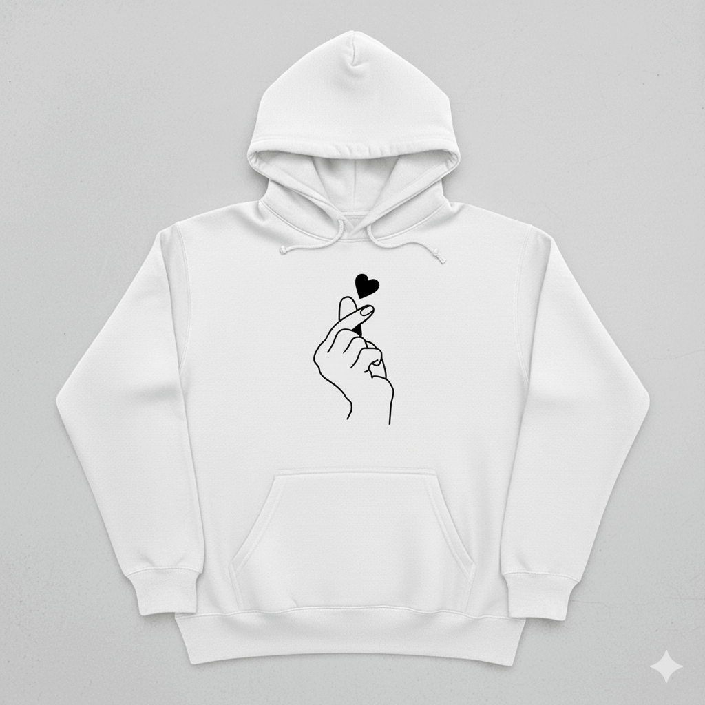 Korean Heart Hoodie